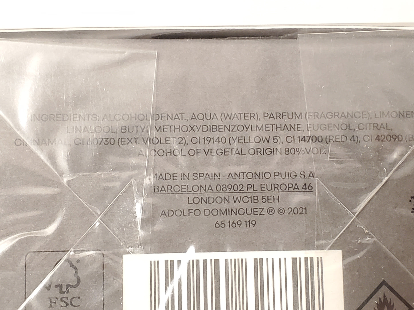 Adolfo Dominguez Ebano Salvia 4.1 oz Bottle Cologne Spray Men's New Sealed Box