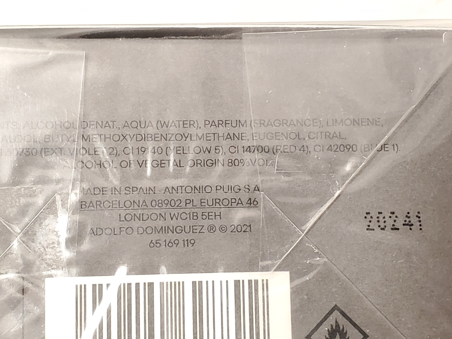 Adolfo Dominguez Ebano Salvia 4.1 oz Bottle Cologne Spray Men's New Sealed Box