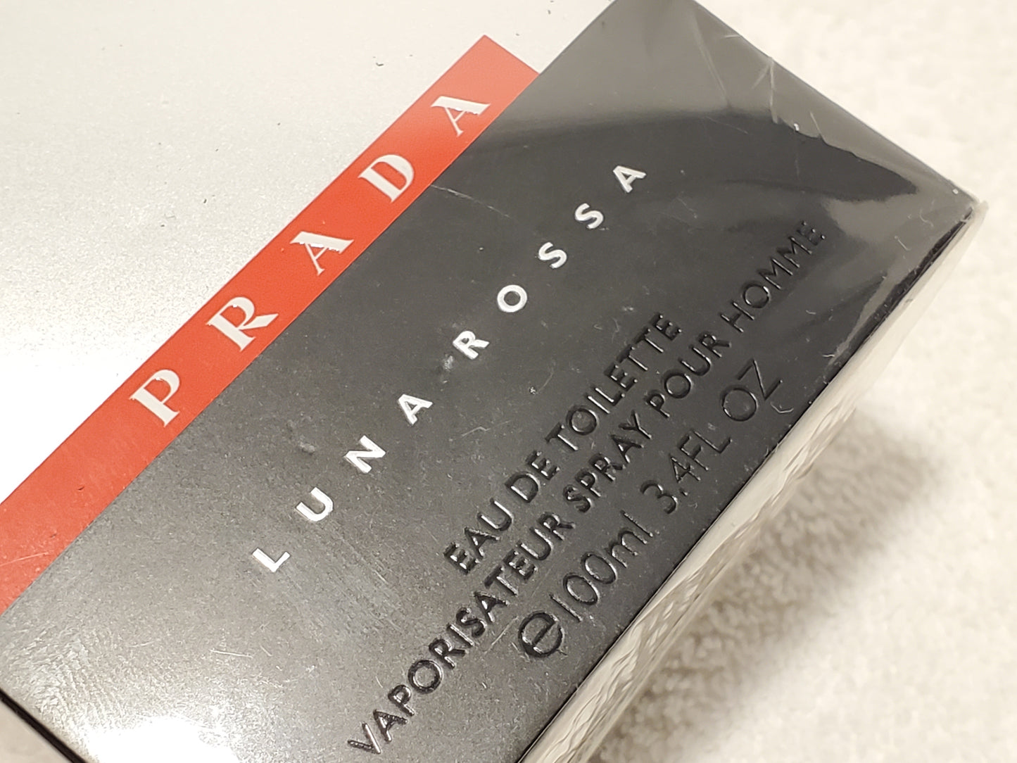 Luna Rossa by Prada Eau De Toilette Men's Cologne Spray 3.4 oz Bottle New Sealed