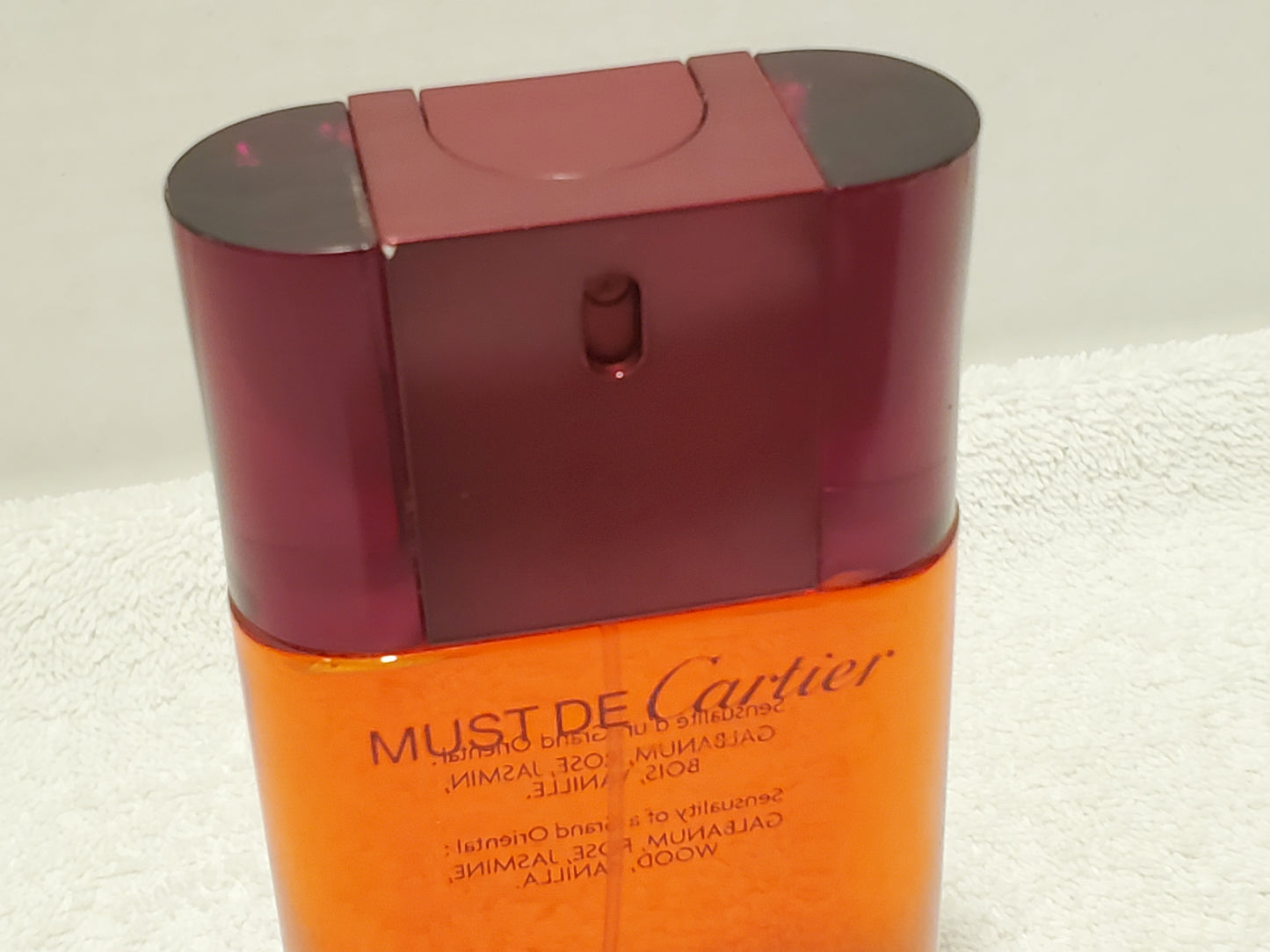 Vintage Must De Cartier Eau De Toilette Spray Women's Perfume 3.3 oz Bottle Made in France