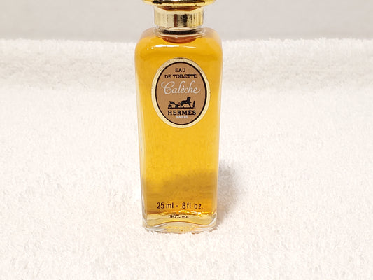 Vintage Caleche Hermes Paris Eau De Toilette Womens 0.8 oz Bottle Splash Perfume