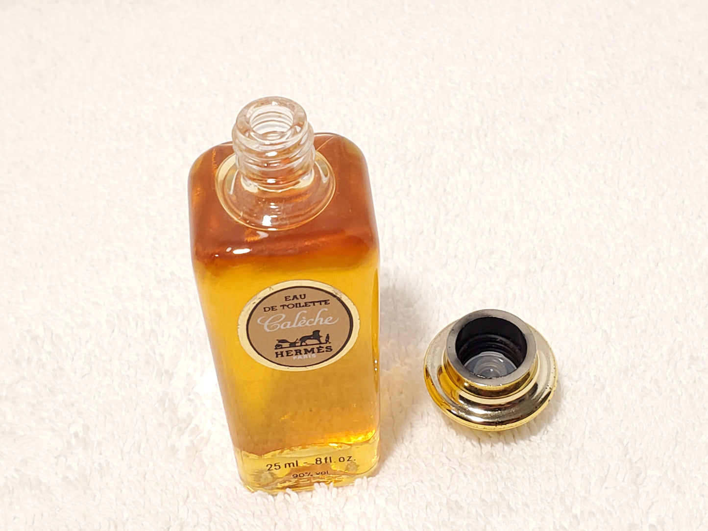 Vintage Caleche Hermes Paris Eau De Toilette Womens 0.8 oz Bottle Splash Perfume