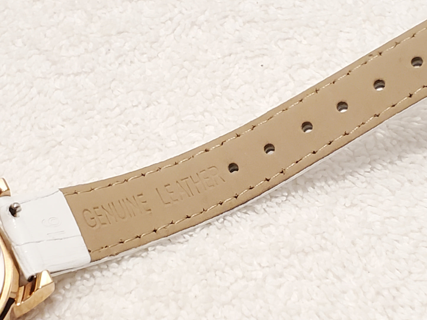 Invicta Wildflower Women's Quartz Watch Rose Gold Tone White Leather Strap Roman Numerals