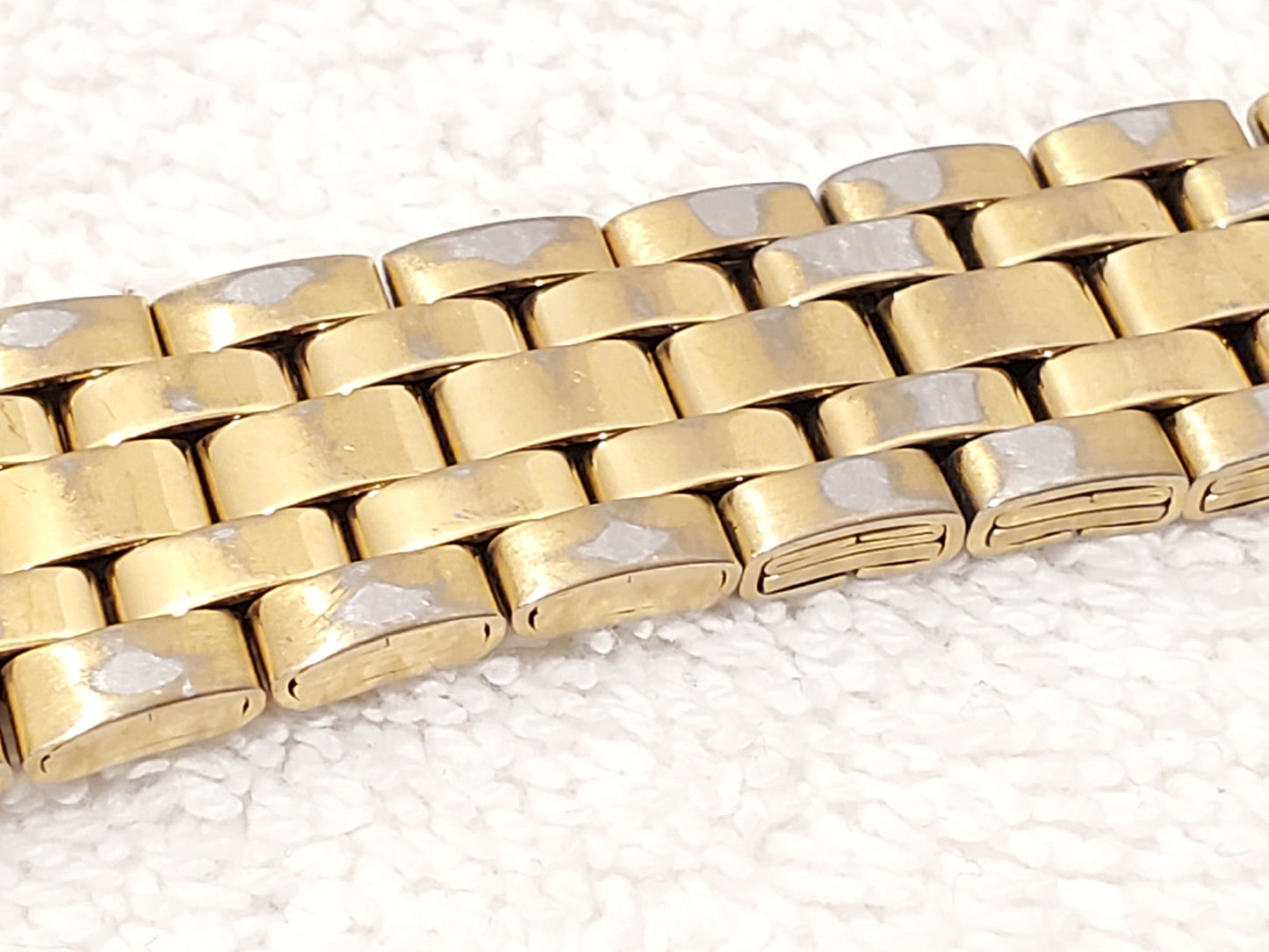 Vintage Seiko Gold Tone Day Date Men's Quartz Watch Stainless Steel