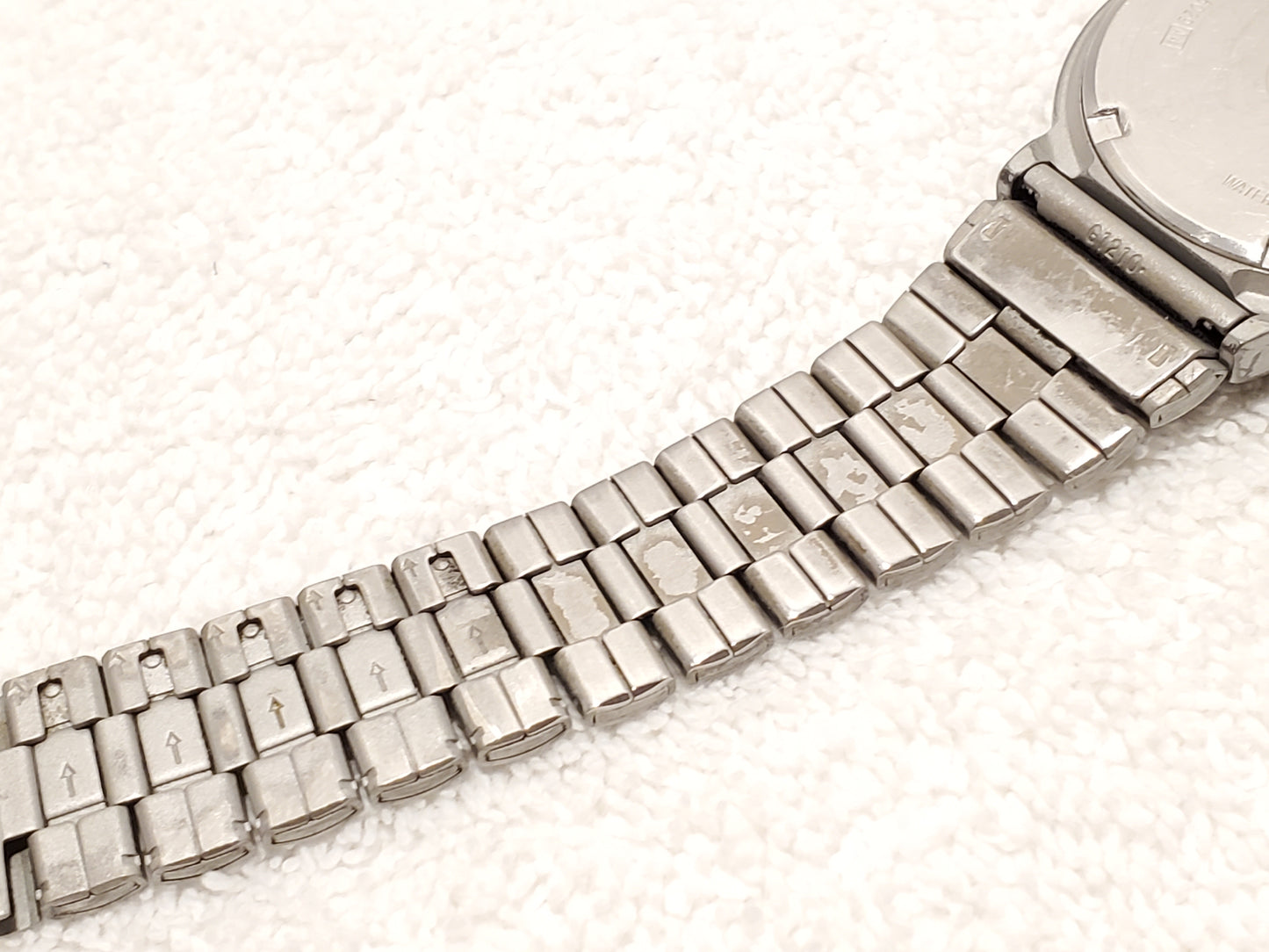 Vintage Seiko Sports 100 Men's Day Date Quartz Watch Grey Dial Three Jewels