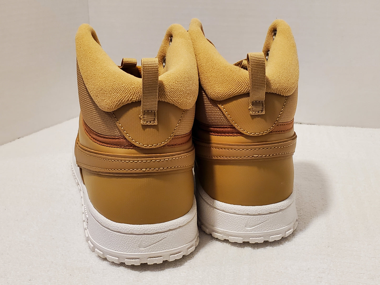 Nike Court Vision Mid Winter Gold Wheat White Sneakers Size 10.5 Men's Shoes New