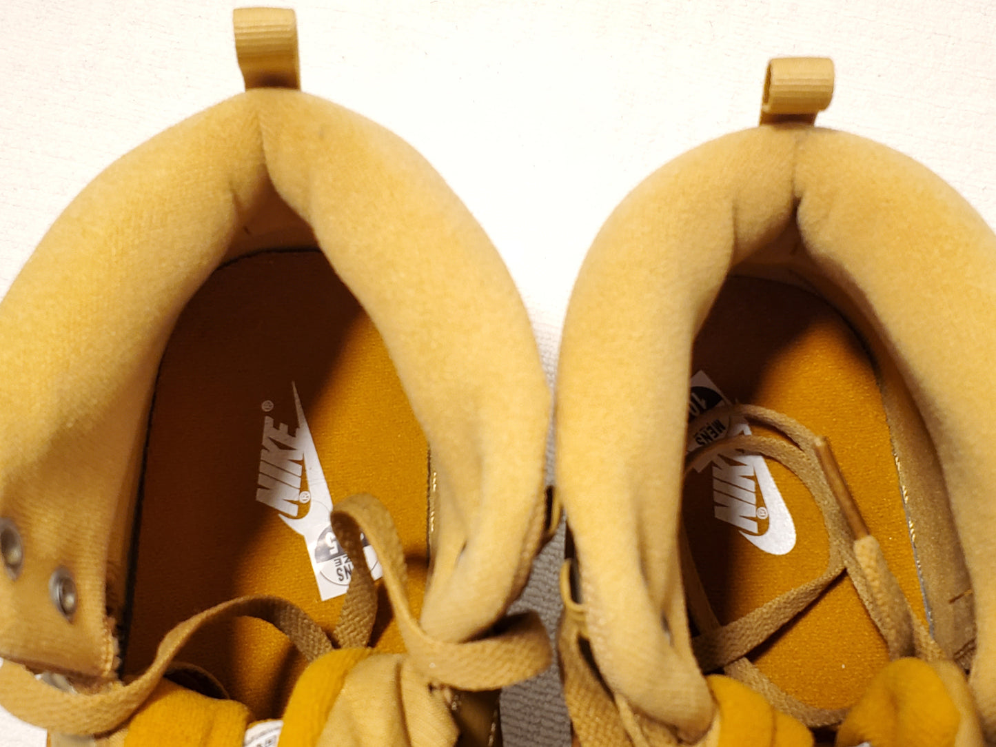 Nike Court Vision Mid Winter Gold Wheat White Sneakers Size 10.5 Men's Shoes New
