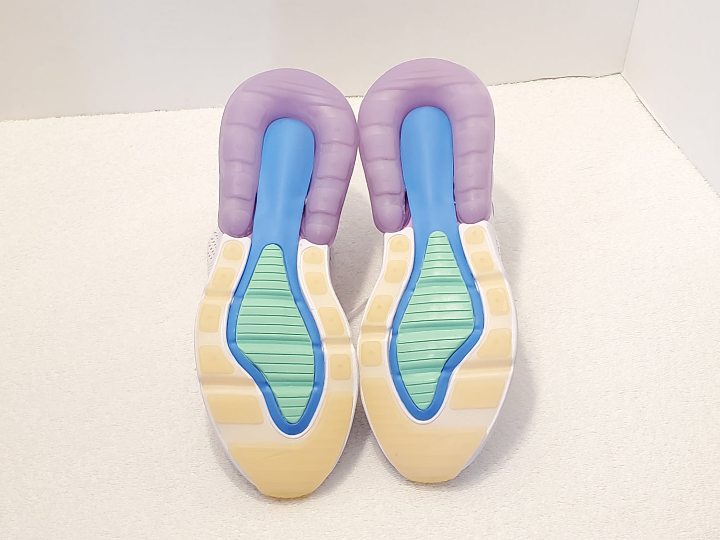 Nike Air Max 270 Women's Sneakers Size 6 White Black Purple Blue Green Orange