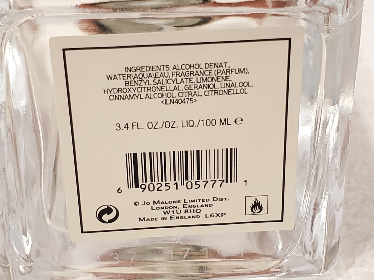 Jo Malone London Silk Blossom Cologne Women's Perfume Spray 3.4 oz Bottle