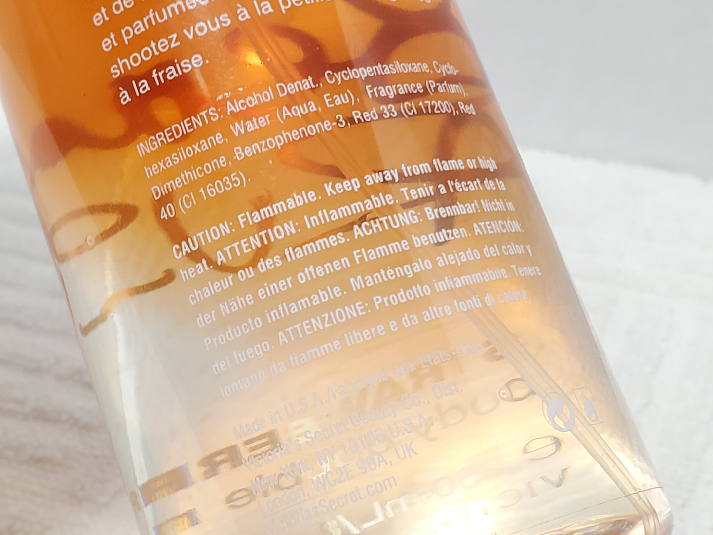 Victoria's Secret Beauty Rush Strawberry Fizz Women's Body Mist 8.4 oz Bottle Spray