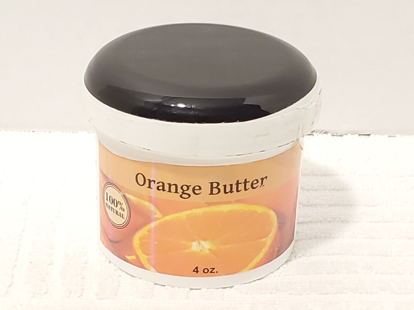Orange Butter 100% Natural 4 oz Plastic Container Moisture Conditioning