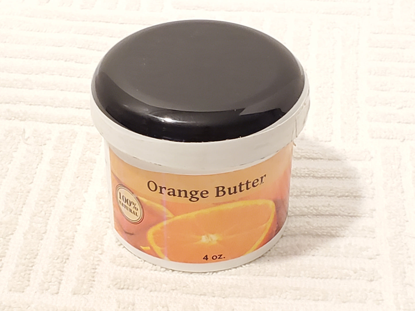 Orange Butter 100% Natural 4 oz Plastic Container Moisture Conditioning