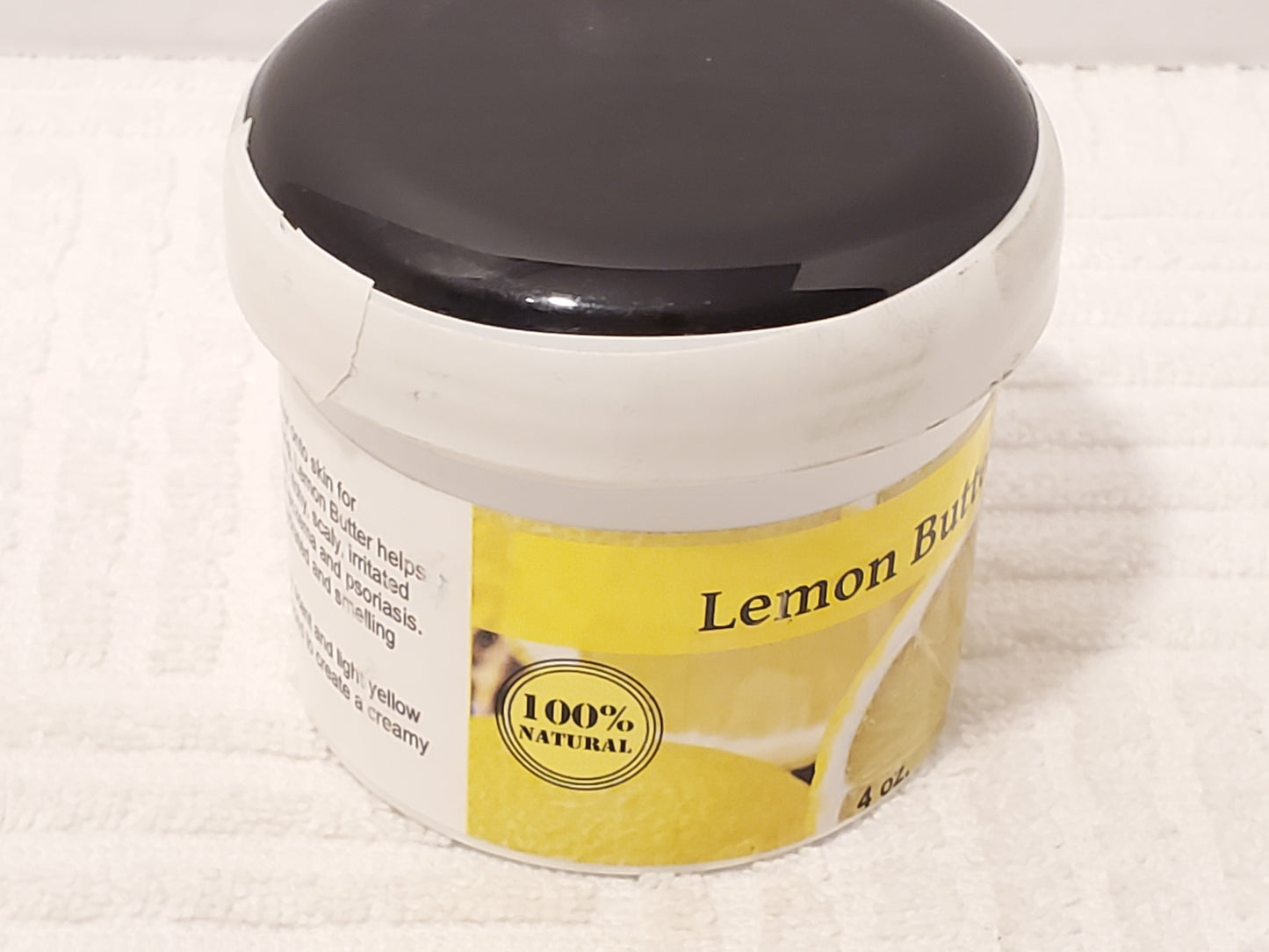 Lemon Butter 4 oz Plastic Container Nourishing Skincare