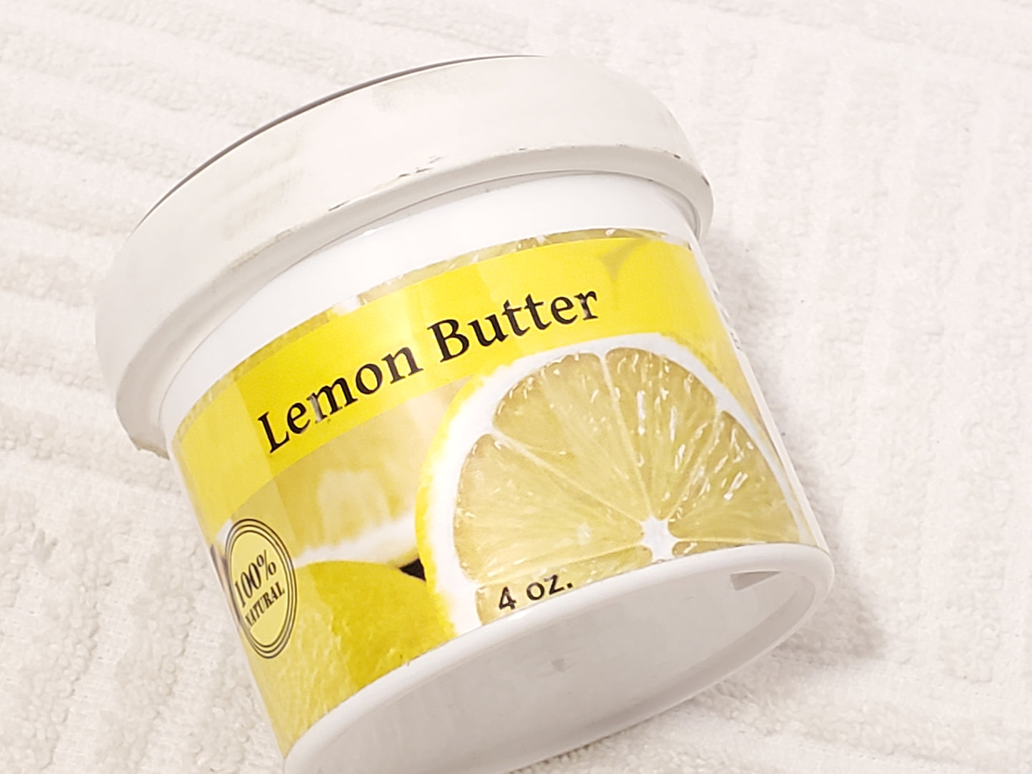 Lemon Butter 4 oz Plastic Container Nourishing Skincare