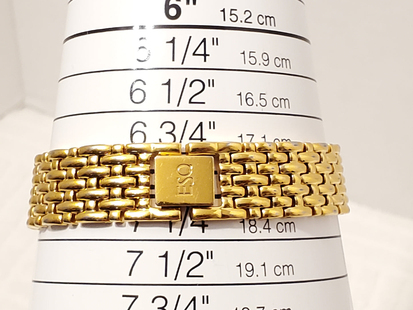 Vintage ESQ Swiss by Movado Women's Watch Diamonds Gold Plated Mother Pearl Dial