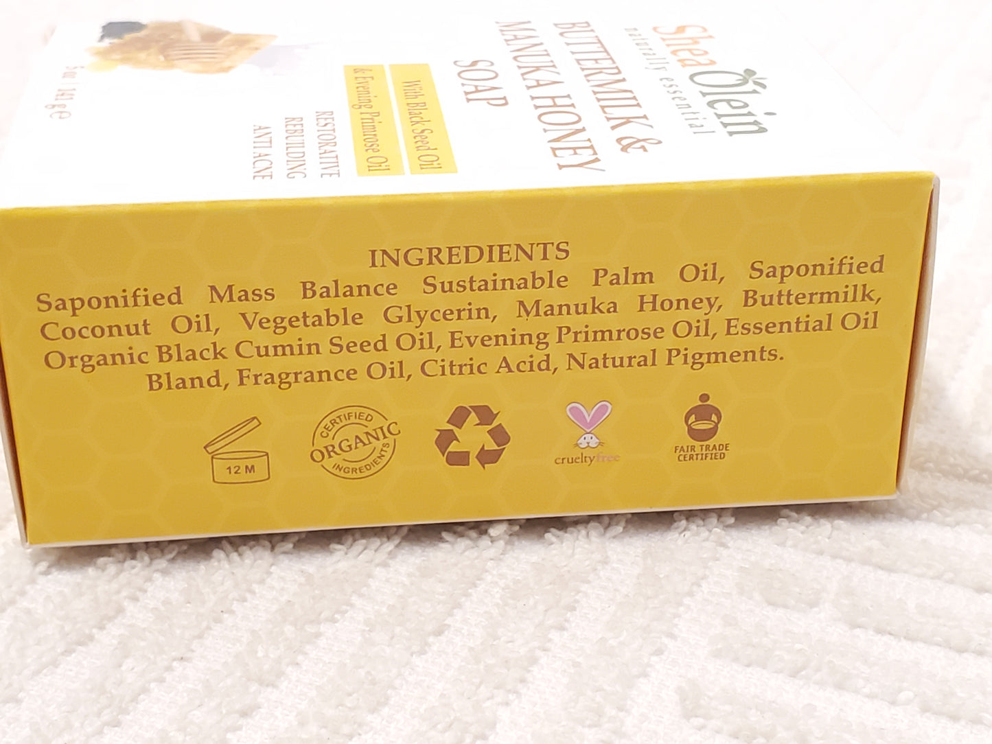 Shea Olein Naturally Essential Buttermilk Manuka Honey Soap