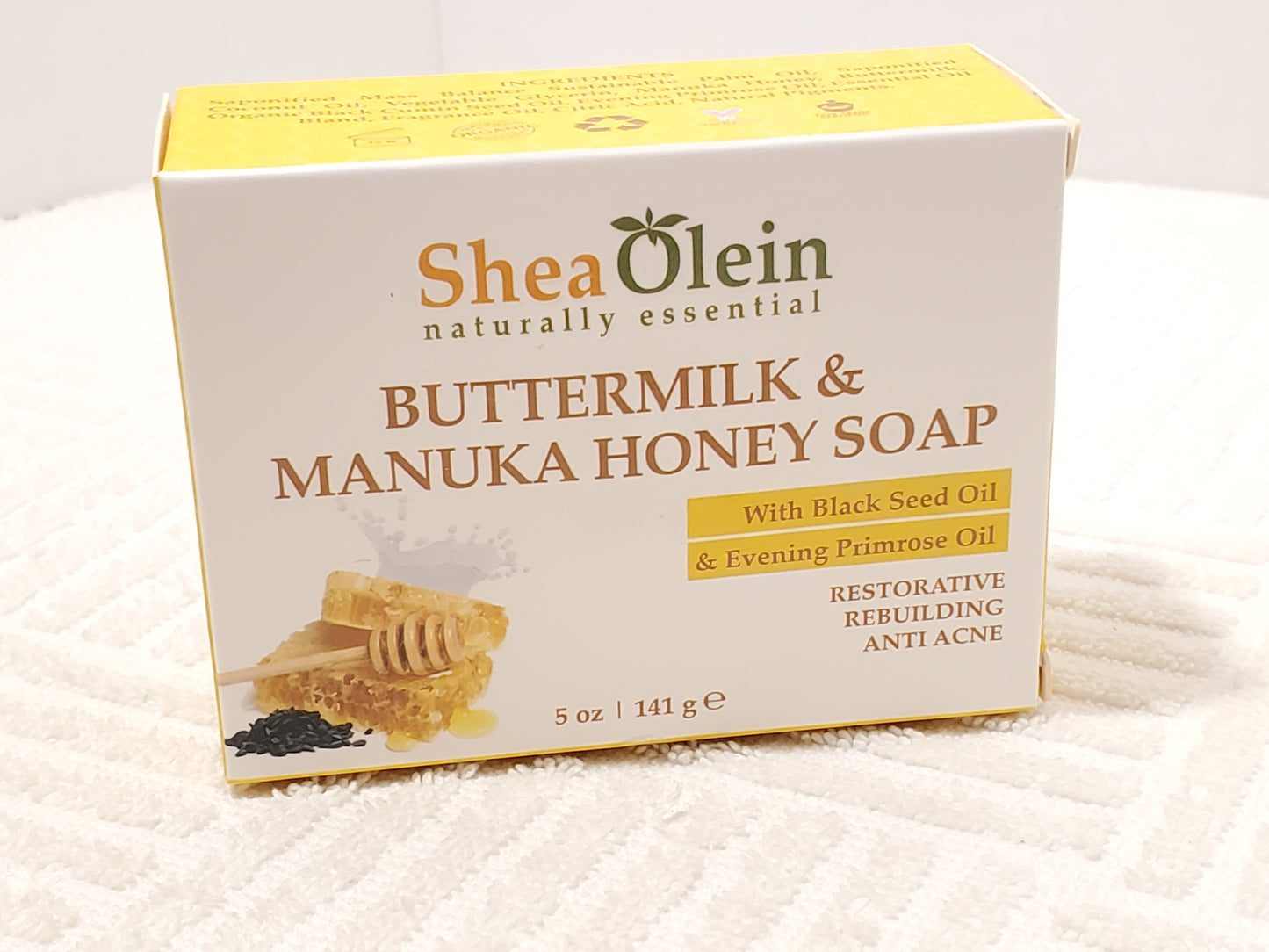 Shea Olein Naturally Essential Buttermilk Manuka Honey Soap