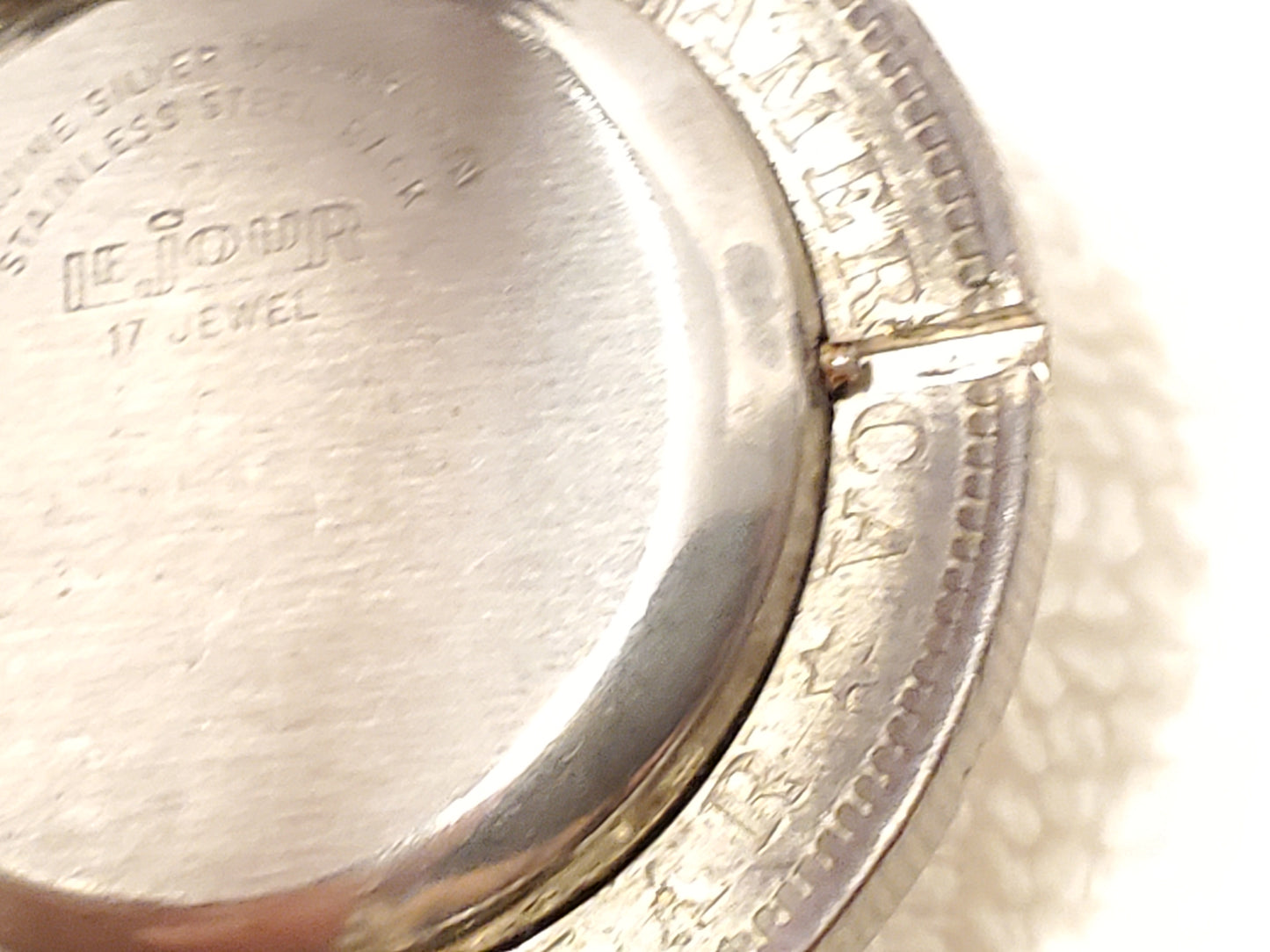 Vintage Le Jour 1891 Genuine Silver Dollar Coin Watch Seventeen Jewels Stainless Steel