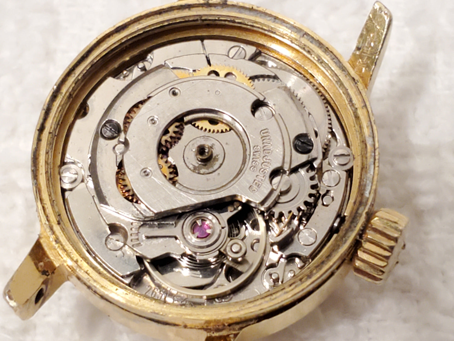Vintage Waltham Automatic Women's Watch Swiss Made Gold Tone Date 17 Jewels