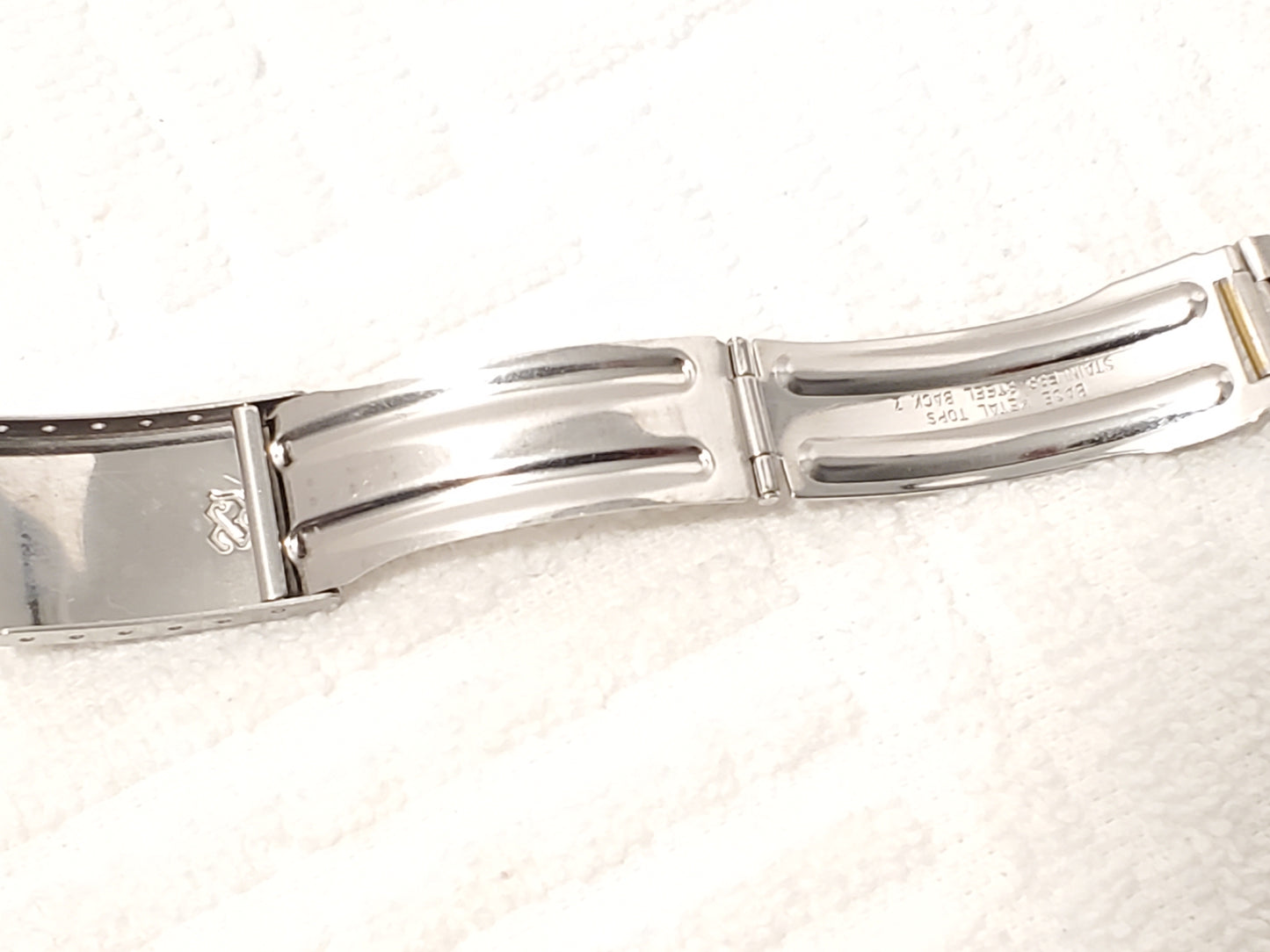 Vintage Seiko SQ Men's Date Watch Gray Dial Stainless Steel Gold Tone 1 Jewel