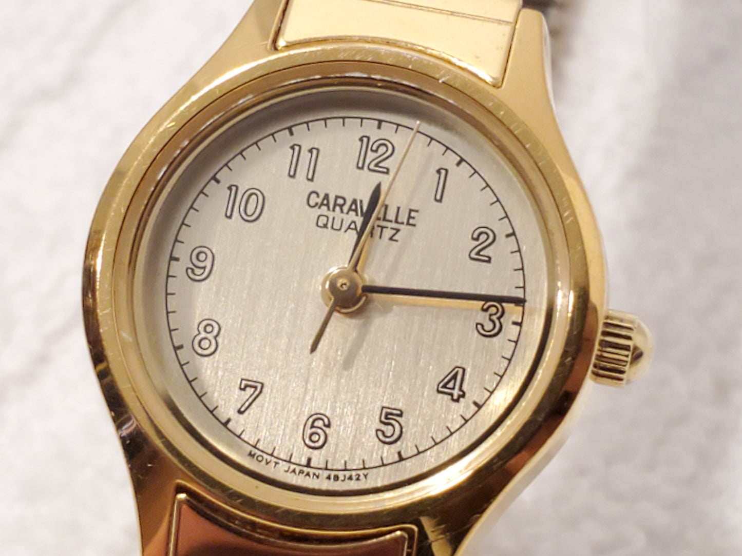 Vintage Caravelle by Bulova Women's Watch Gold Tone Flex Band Stainless Steel