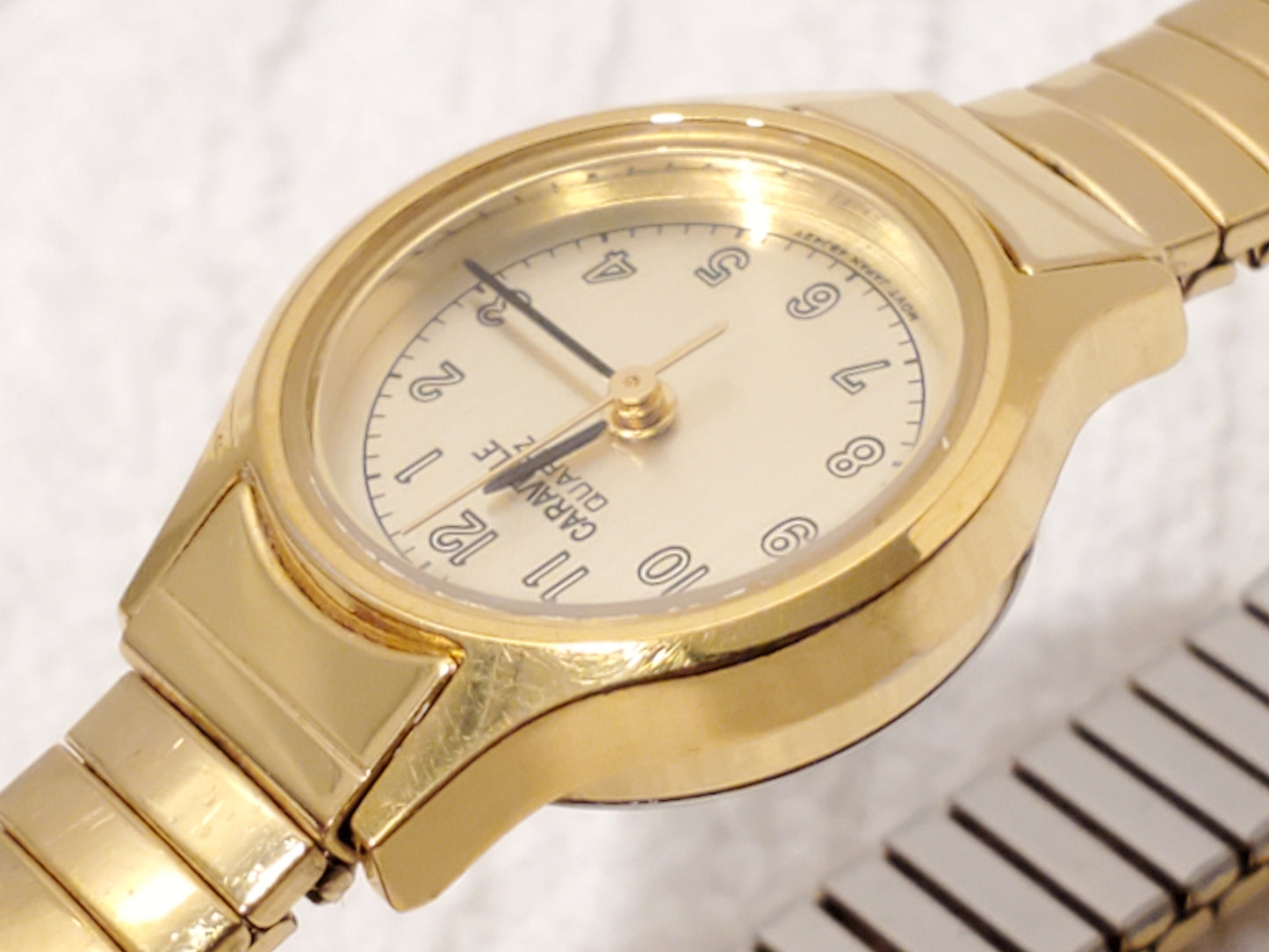 Vintage Caravelle by Bulova Women's Watch Gold Tone Flex Band Stainless Steel