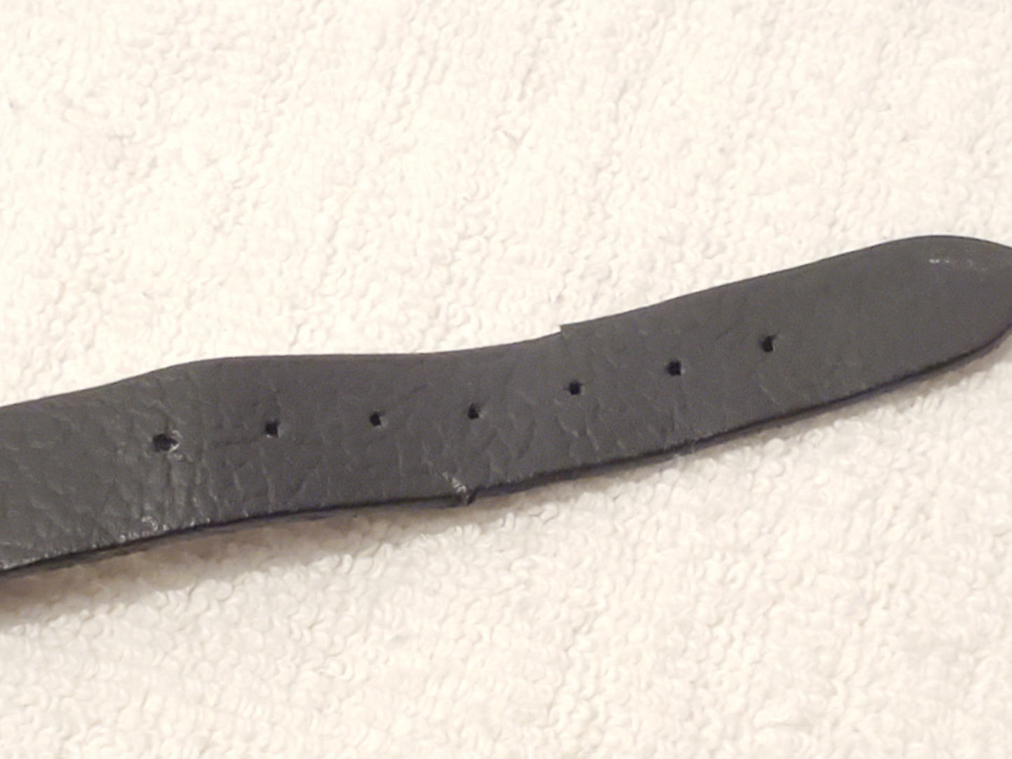 Vintage Seiko Lassale Womens Gold Plated Watch 7 Jewels Black Dial Leather Strap