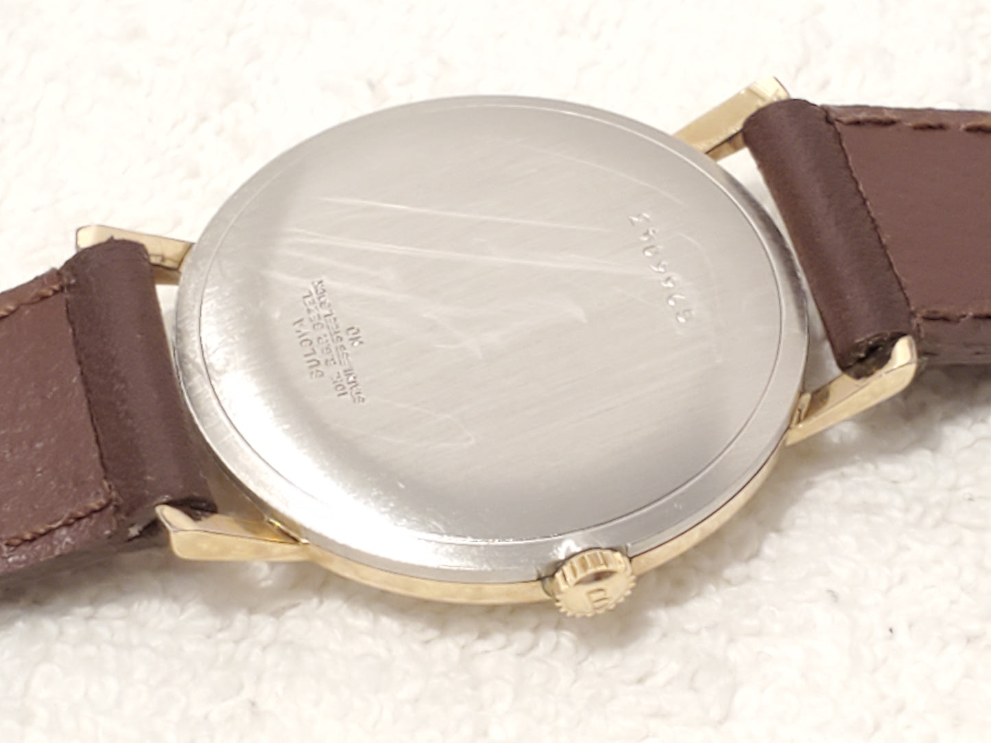 Vintage Bulova Men's Date Wind Up Watch Seventeen Jewels Swiss Made 10K RGP