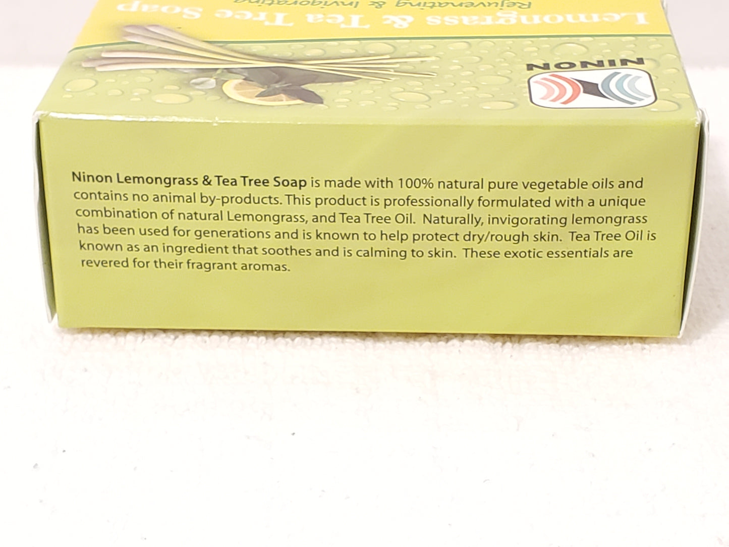 Lemongrass & Tea Tree 5 Ounce Bar Soap by Ninon Vegetable Based