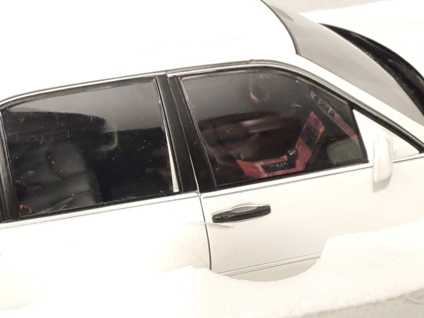 Vintage Norev 1997 Mercedes Benz S 600 White Diecast Car 1:18 Scale High Quality