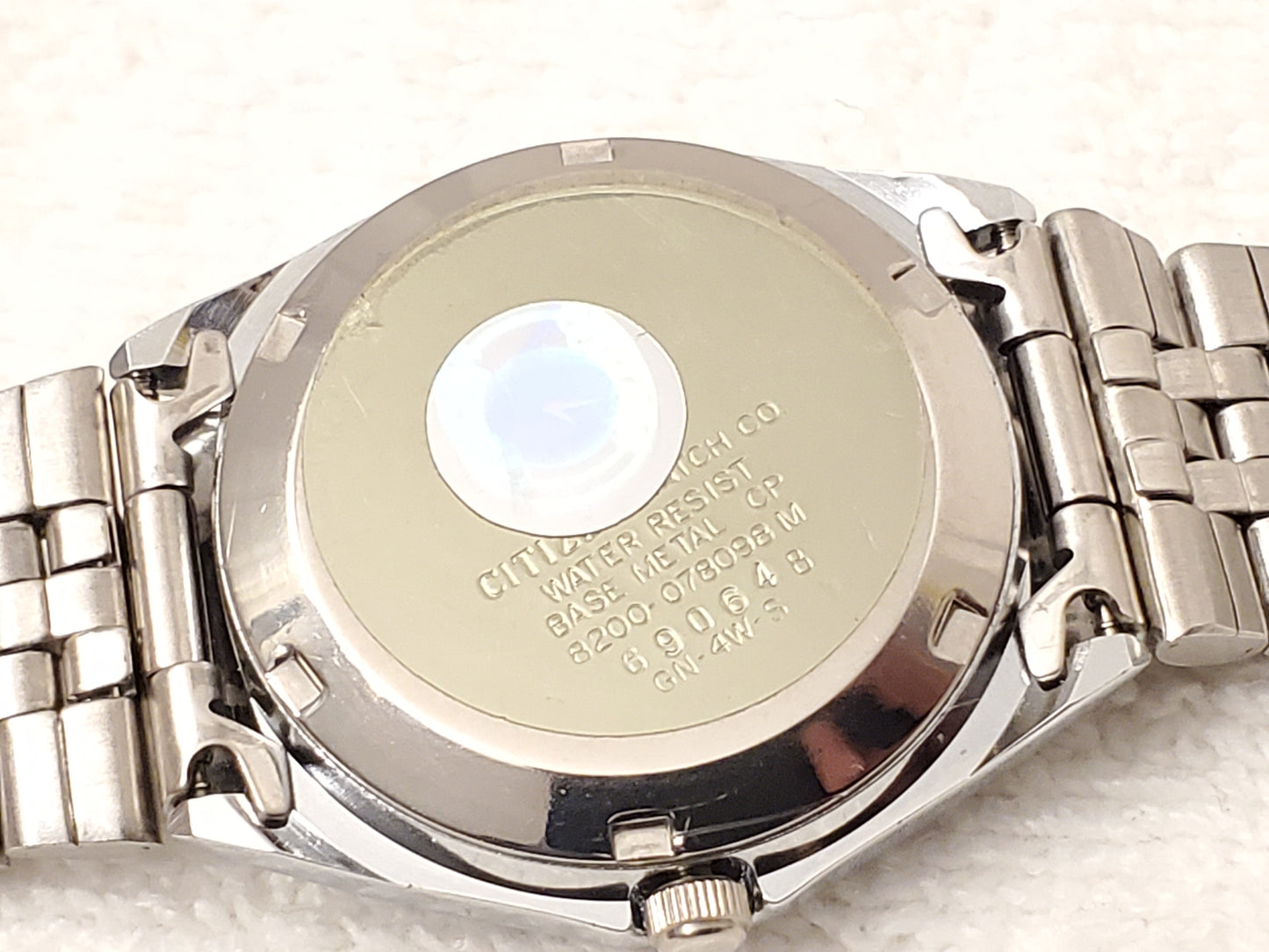 Vintage Citizen Automatic Mens Day Date Watch Green Dial 21 Jewels Eagle S Steel