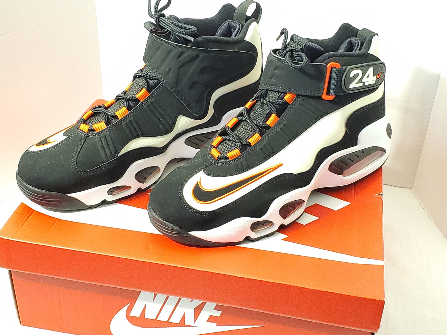 Nike Air Griffey Max 1 Men's Black White Orange High Top Sneakers Size 13