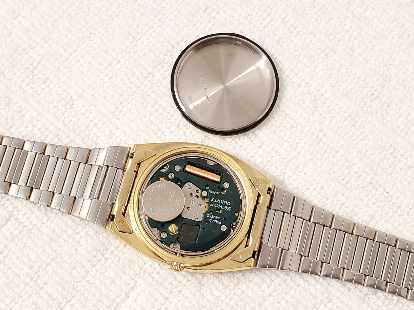 Vintage Seiko Men's Day Date Watch Brown Dial Stainless Steel 4 Jewels Gold Tone