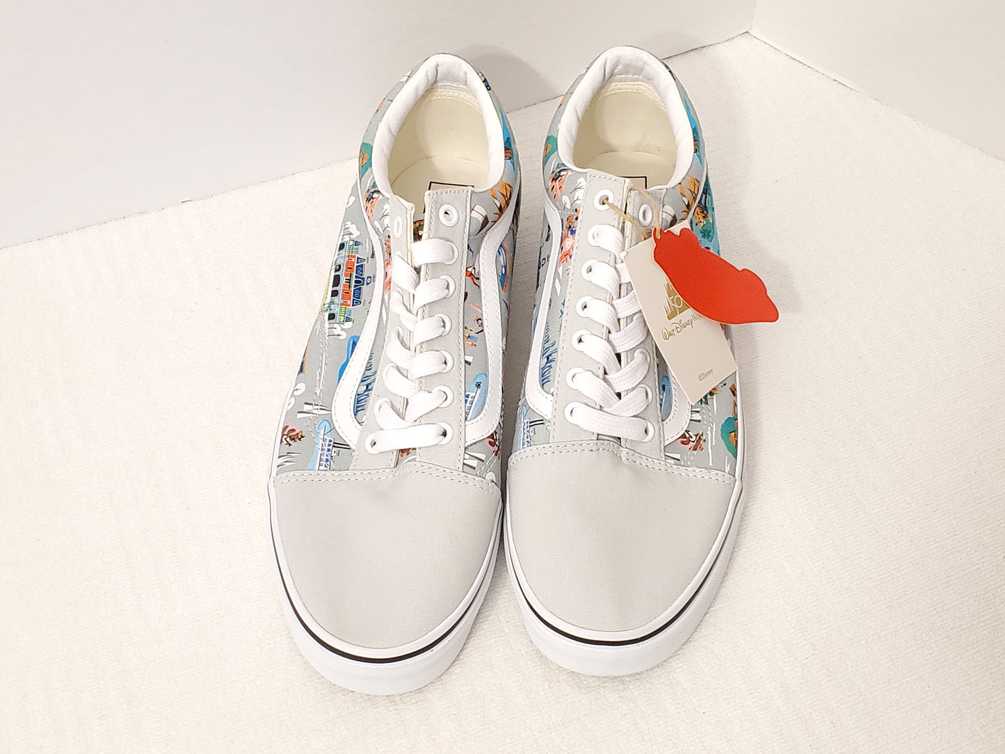 Vans Off The Wall Walt Disney World 50th Anniversary Mens Shoes Size 12 New Gray