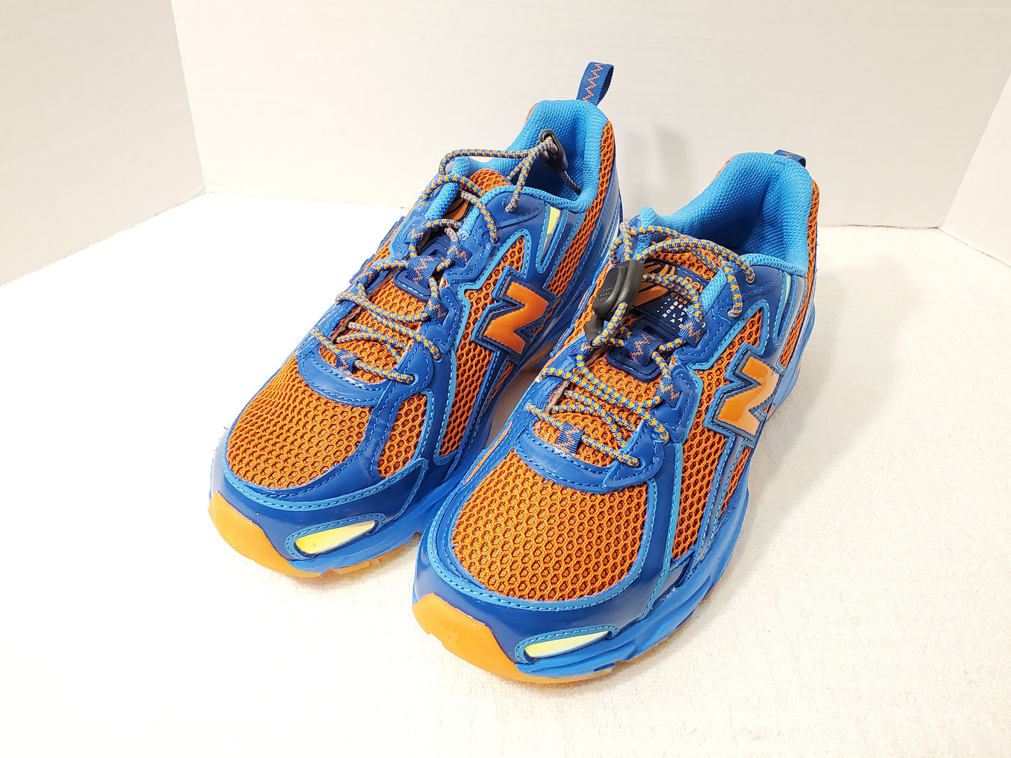 New Balance 740v2 Benson Tech Blue Orange Sneakers Lace Up Women's 8.5 Men's 7