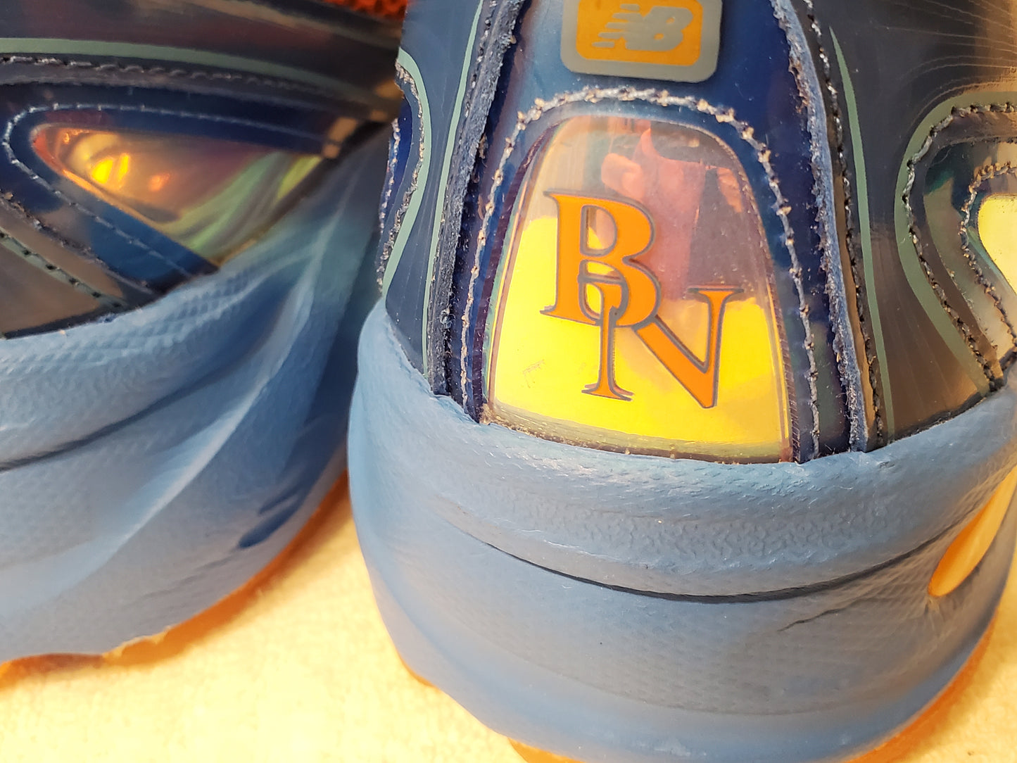 New Balance 740v2 Benson Tech Blue Orange Sneakers Lace Up Women's 8.5 Men's 7