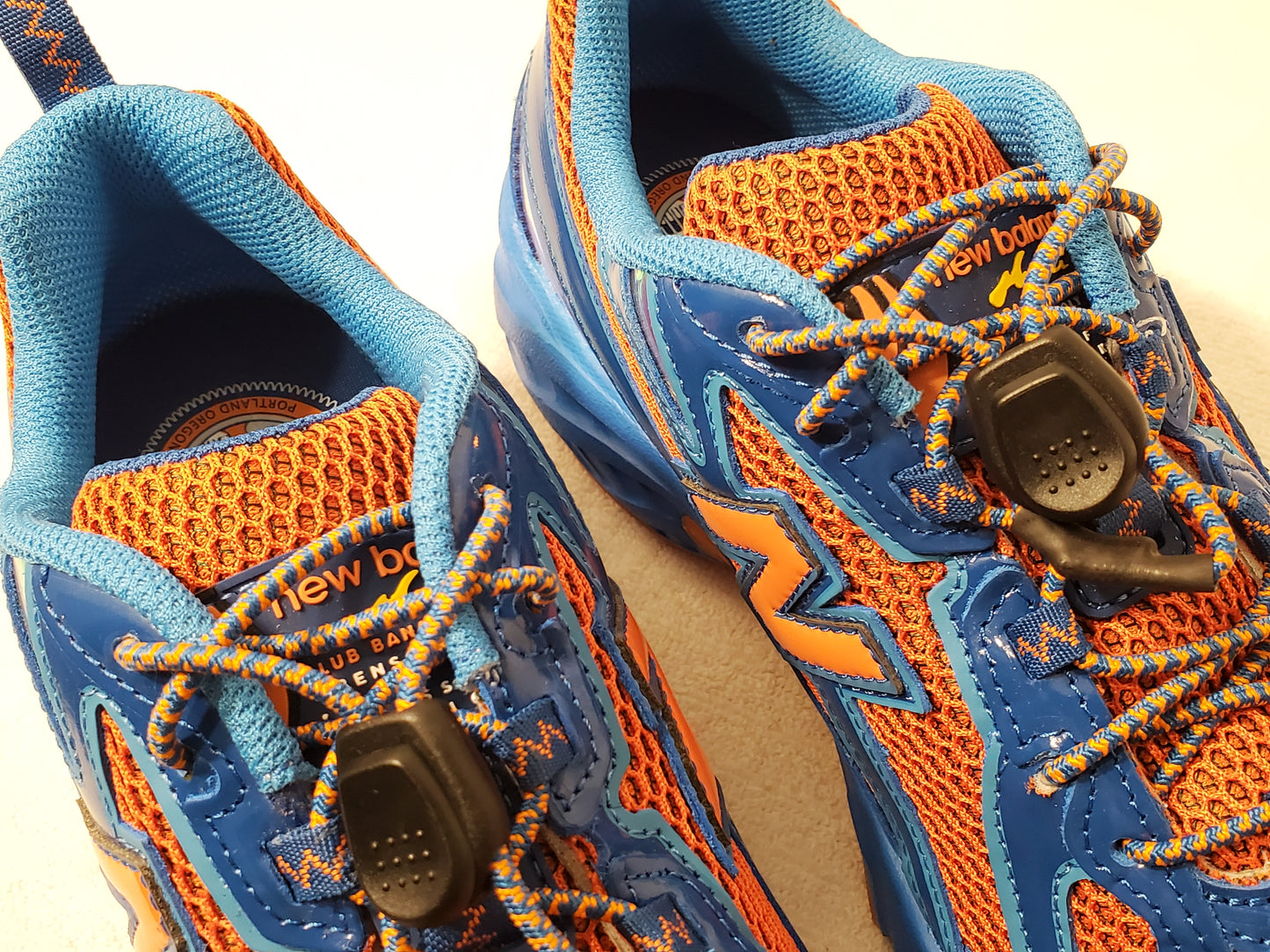 New Balance 740v2 Benson Tech Blue Orange Sneakers Lace Up Women's 8.5 Men's 7