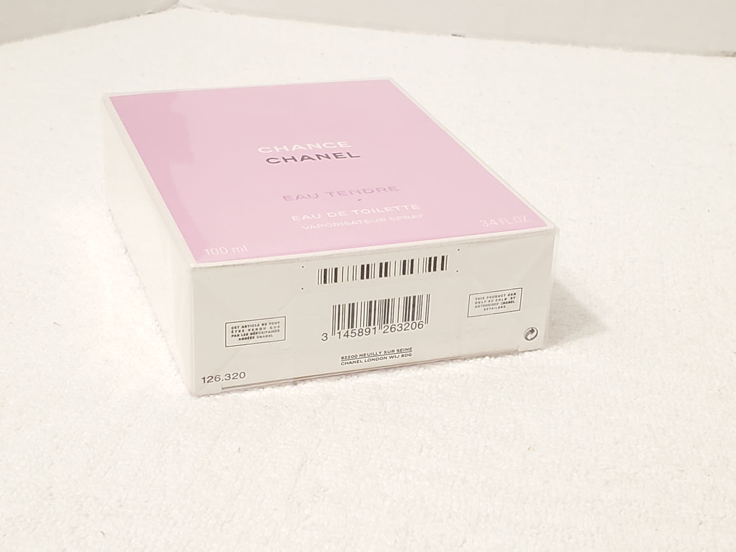 Chanel Chance Eau Tendre Women's Perfume Spray 3.4 oz EDT Bottle New Sealed