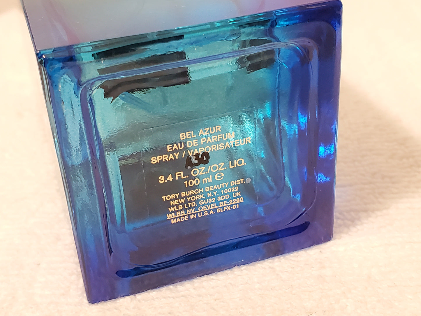 Tory Burch Bel Azure Women's Perfume 3.4 oz Bottle Eau De Parfum Spray with Box
