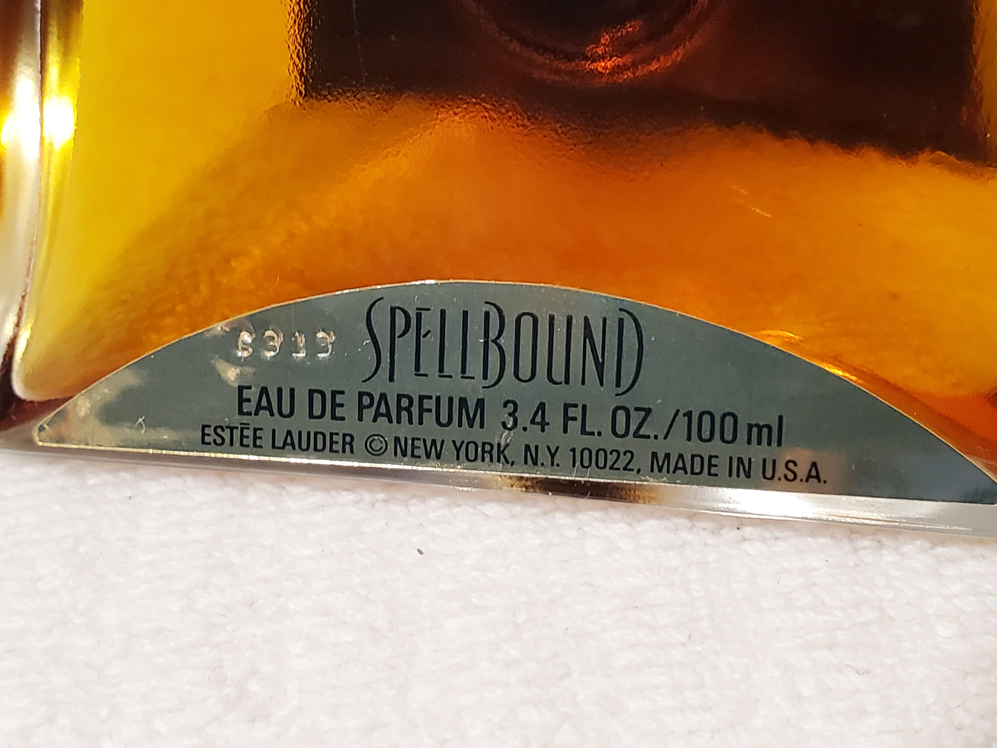 Vintage Spellbound by Estee Lauder Perfume Splash 3.4 oz Bottle Women's EDT
