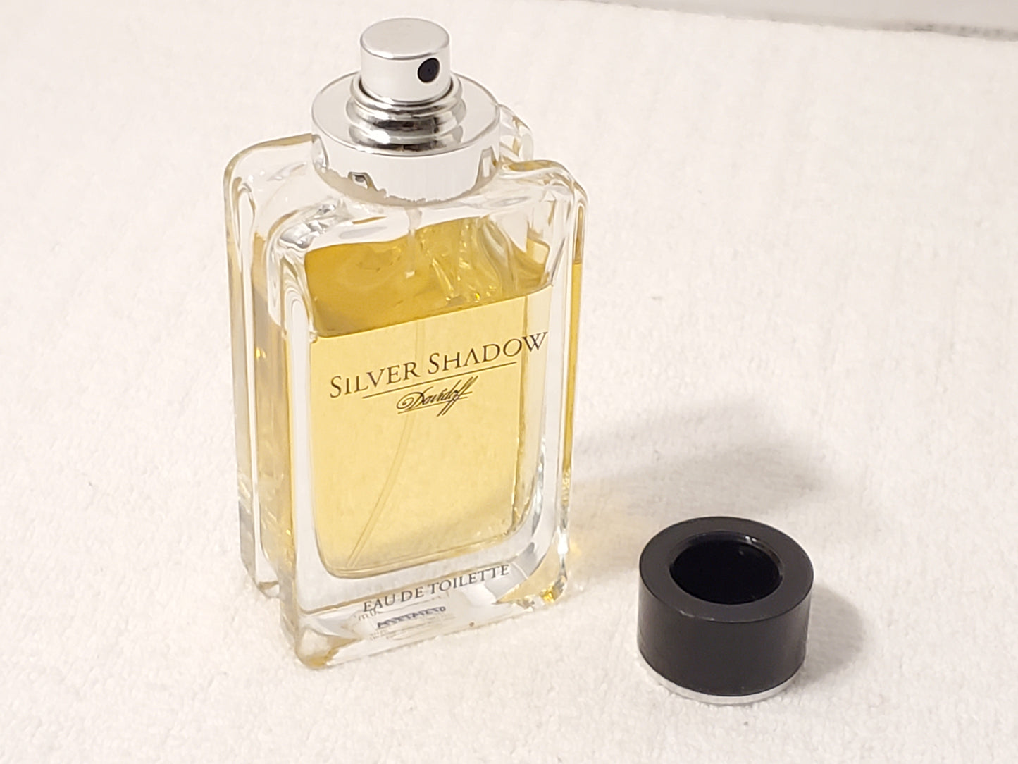 Vintage Silver Shadow Davidoff Men's Cologne Spray 1.7 oz Bottle Made in France