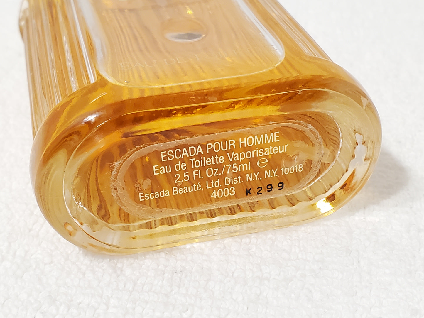 Vintage Escada Pour Homme EDT 2.5 oz Bottle Spray Men's Cologne Fragrance