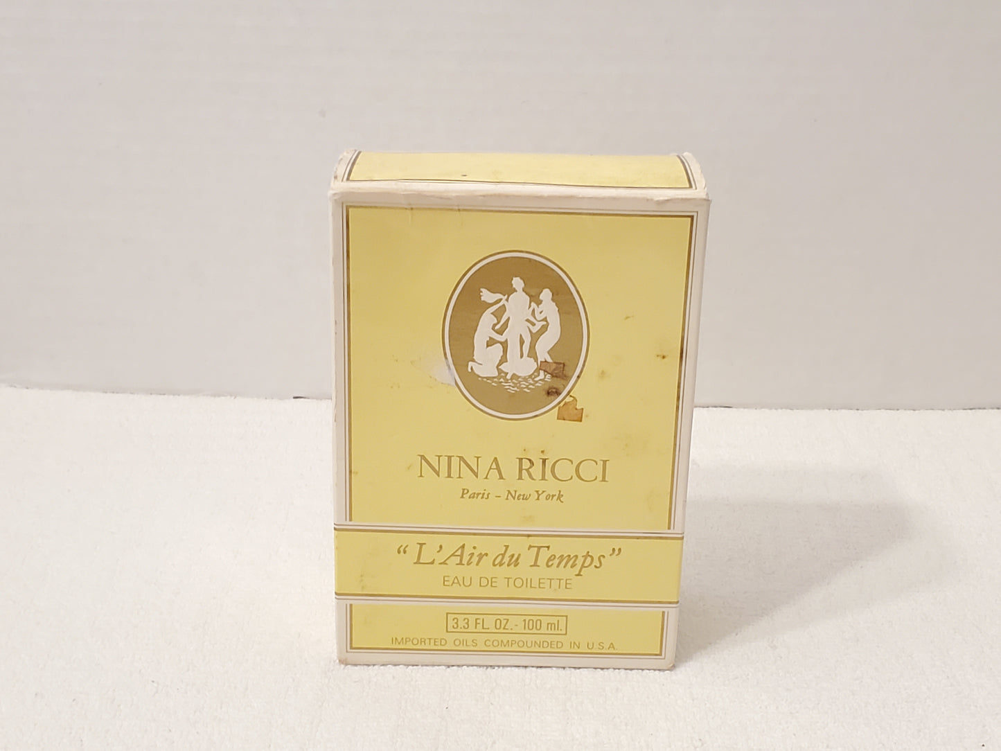 Vintage NINA RICCI L'Air du Temps 3.3 oz Eau De Toilette Splash Perfume Women's