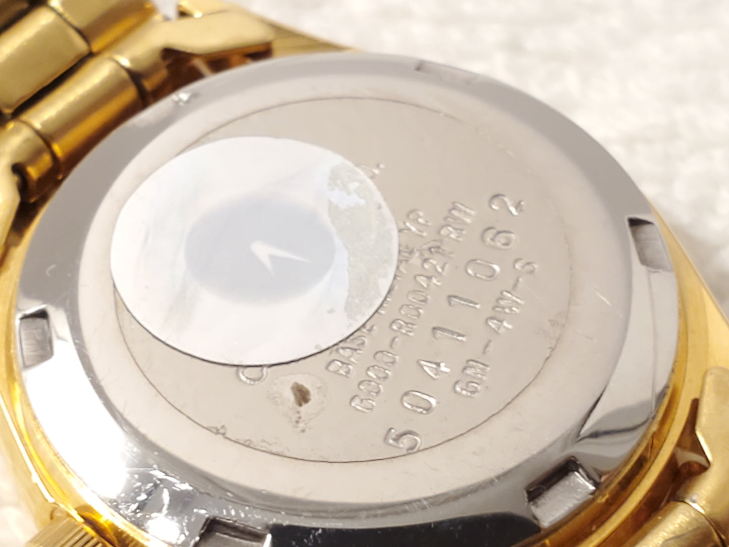 Vintage Citizen CQ Women's Day Date Stainless Steel Gold Tone Watch Black Dial