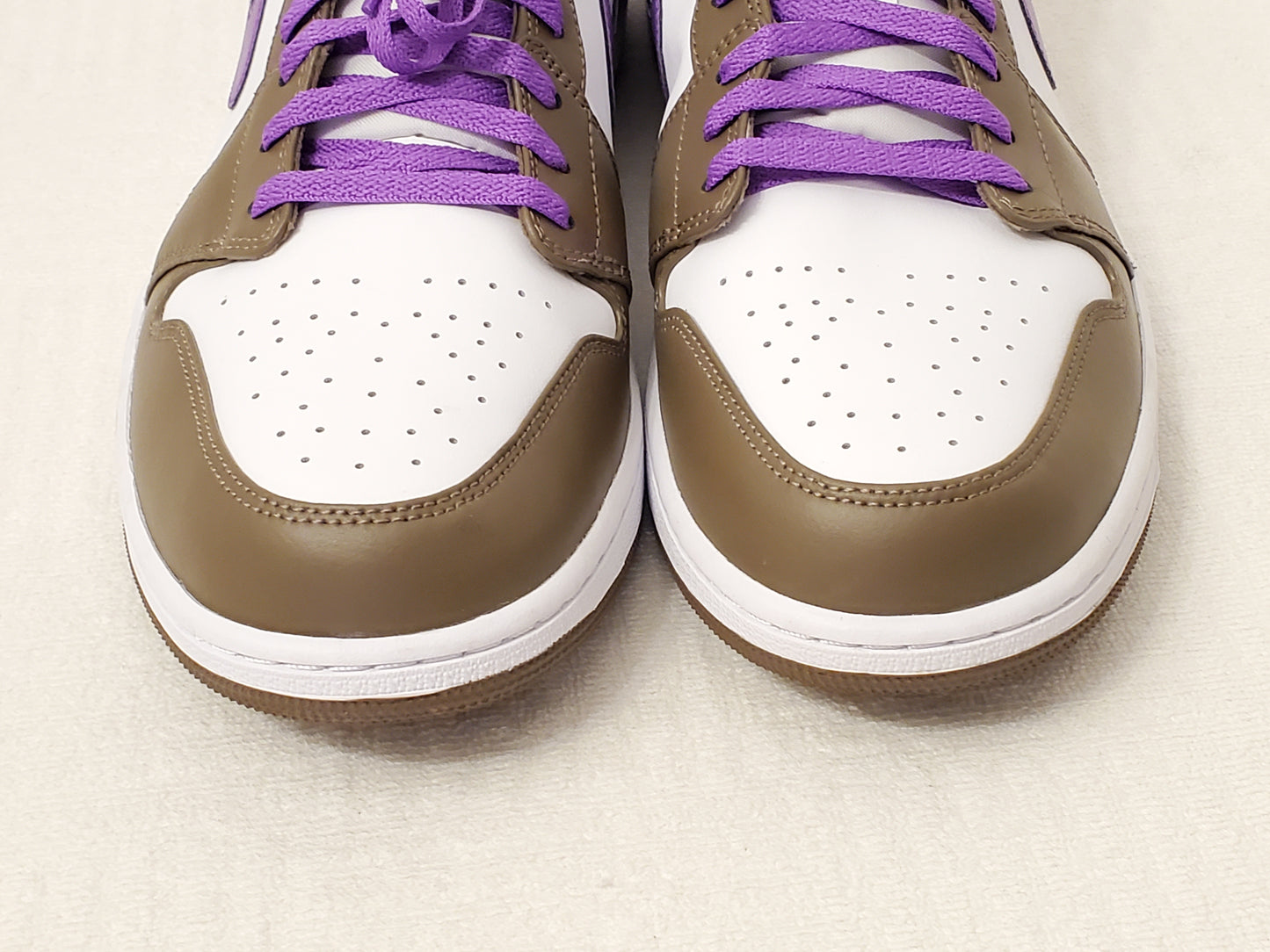 Nike Air Jordan 1 Low Top Palomino Purple Mocha Men’s Size 15 Sneakers