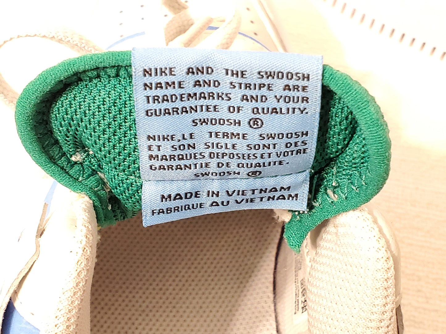 Nike Air Force 1 Shadow Women's Size 6 Lace Up Low Top Sneaker Green Blue White