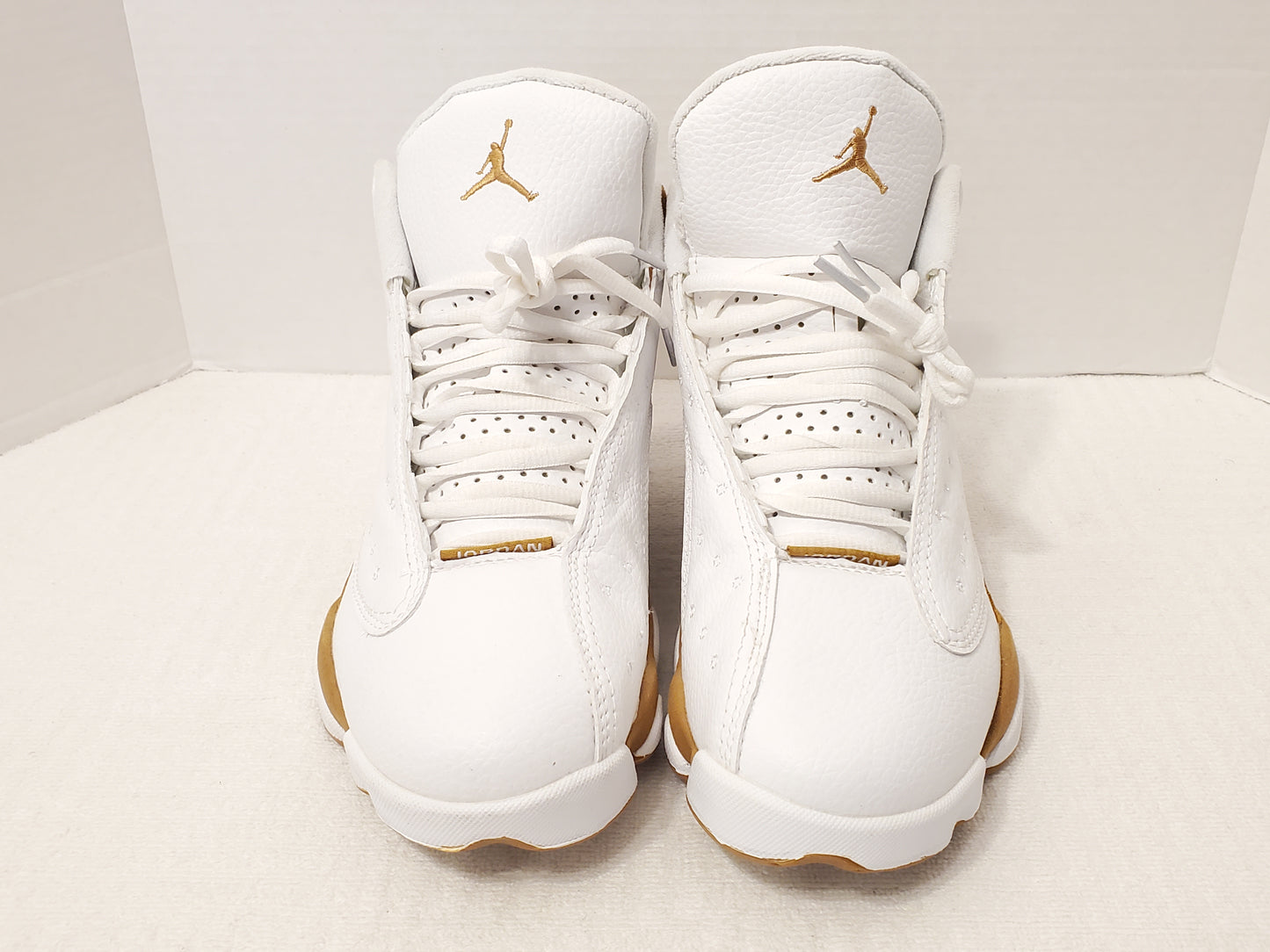 Nike Air Jordan 13 Retro 2016 Wheat White Women's Size 7 Lace Up High Top