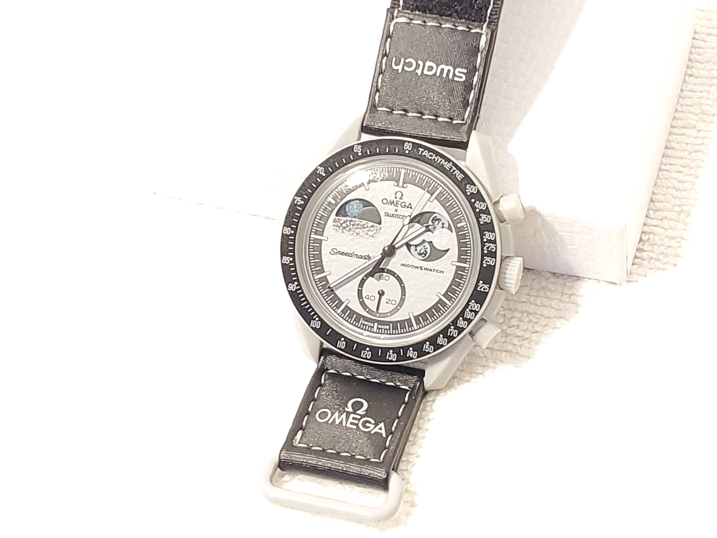 Omega x Swatch Swiss Made Speed Master Men's Moons Watch Chronograph Four Jewels