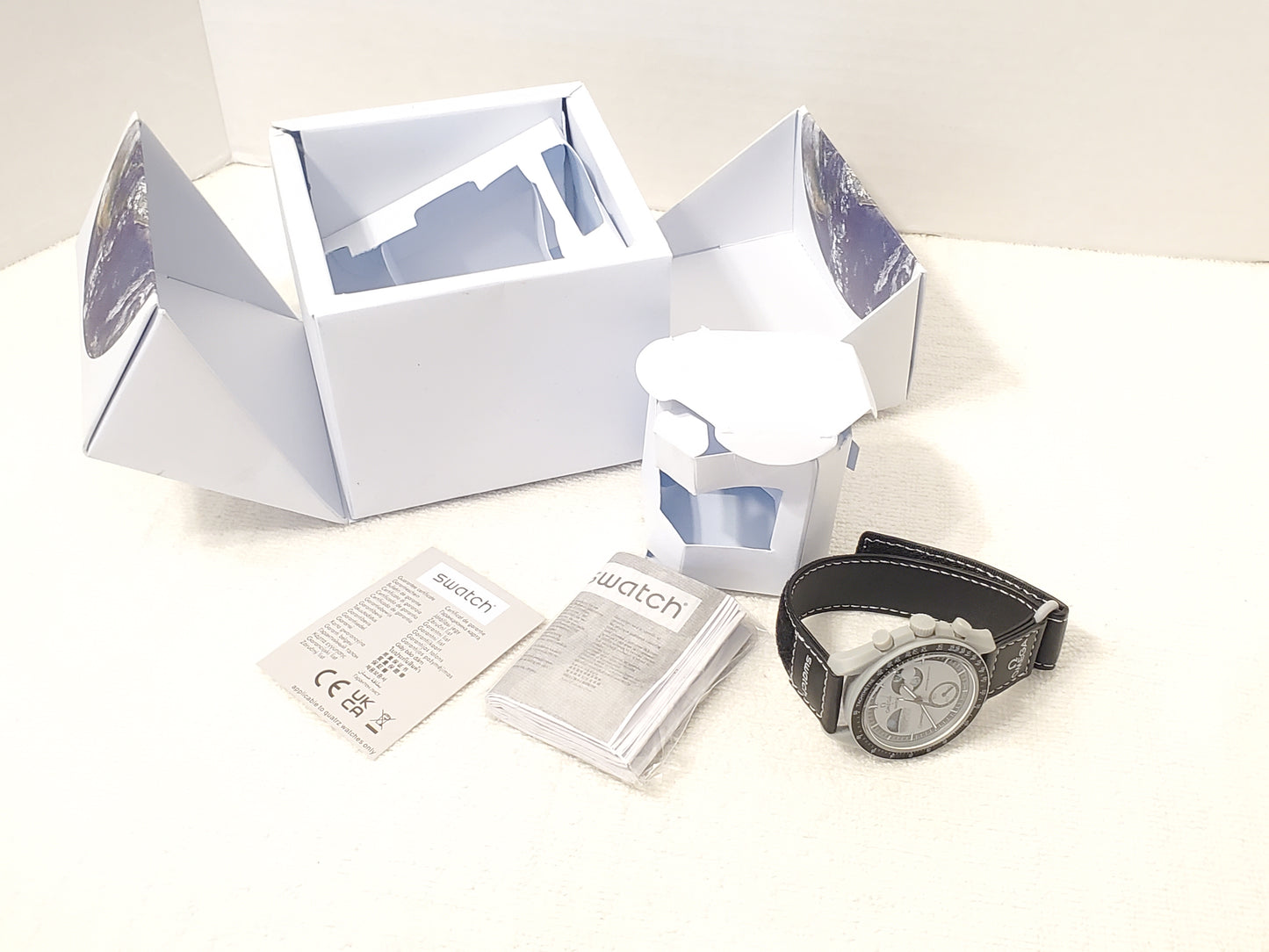 Omega x Swatch Swiss Made Speed Master Men's Moons Watch Chronograph Four Jewels