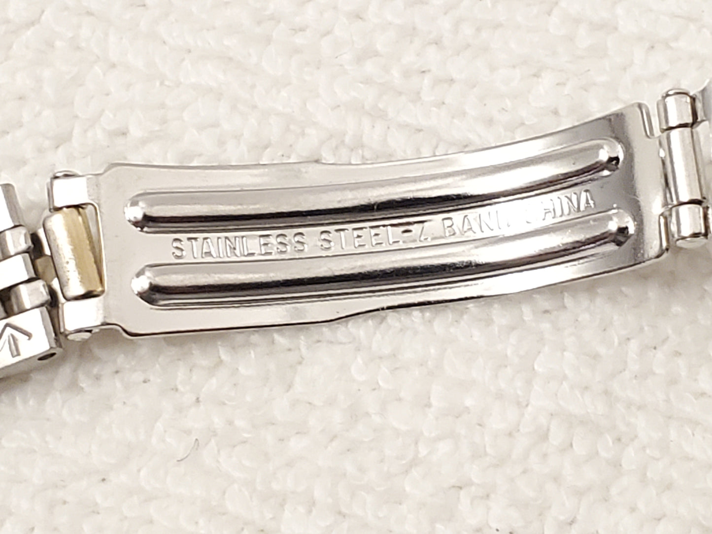 Vintage Seiko Gold Tone Women's Day Date Watch Silver Dial Stainless Steel